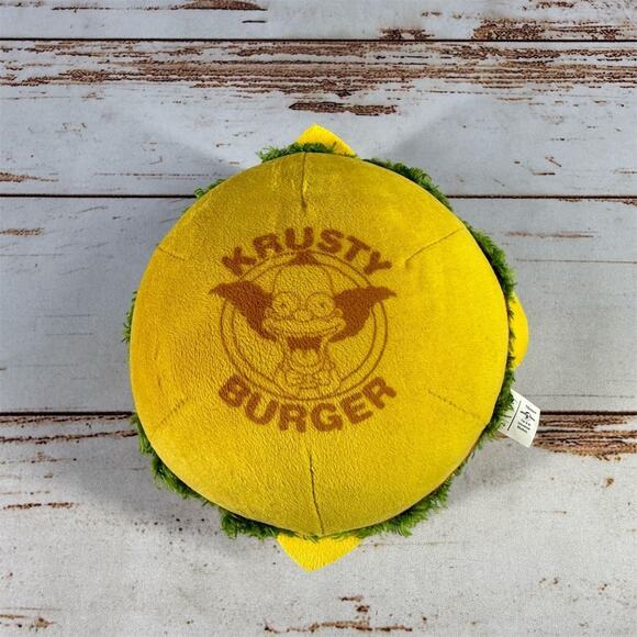 The Simpsons Krusty Burger Plush Toy Small 6-14 in Yellow - Picture 1 of 5